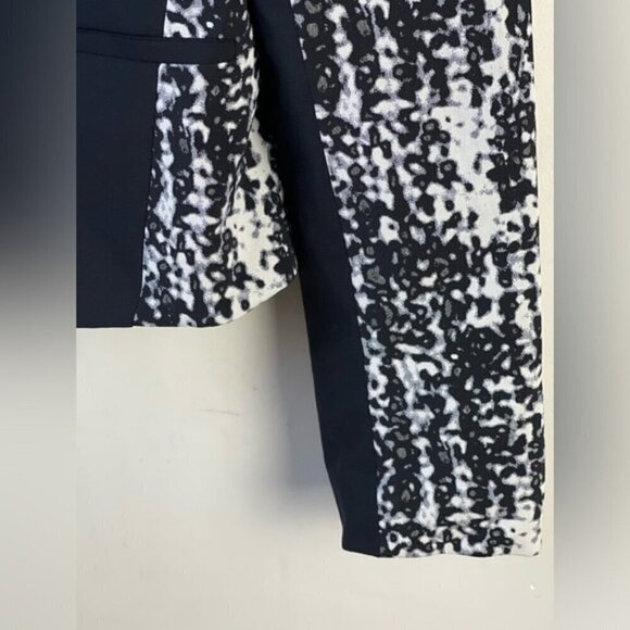 Diane von Furstenberg Black Olena Combo one button Blazer size 6 - Picture 7 of 14